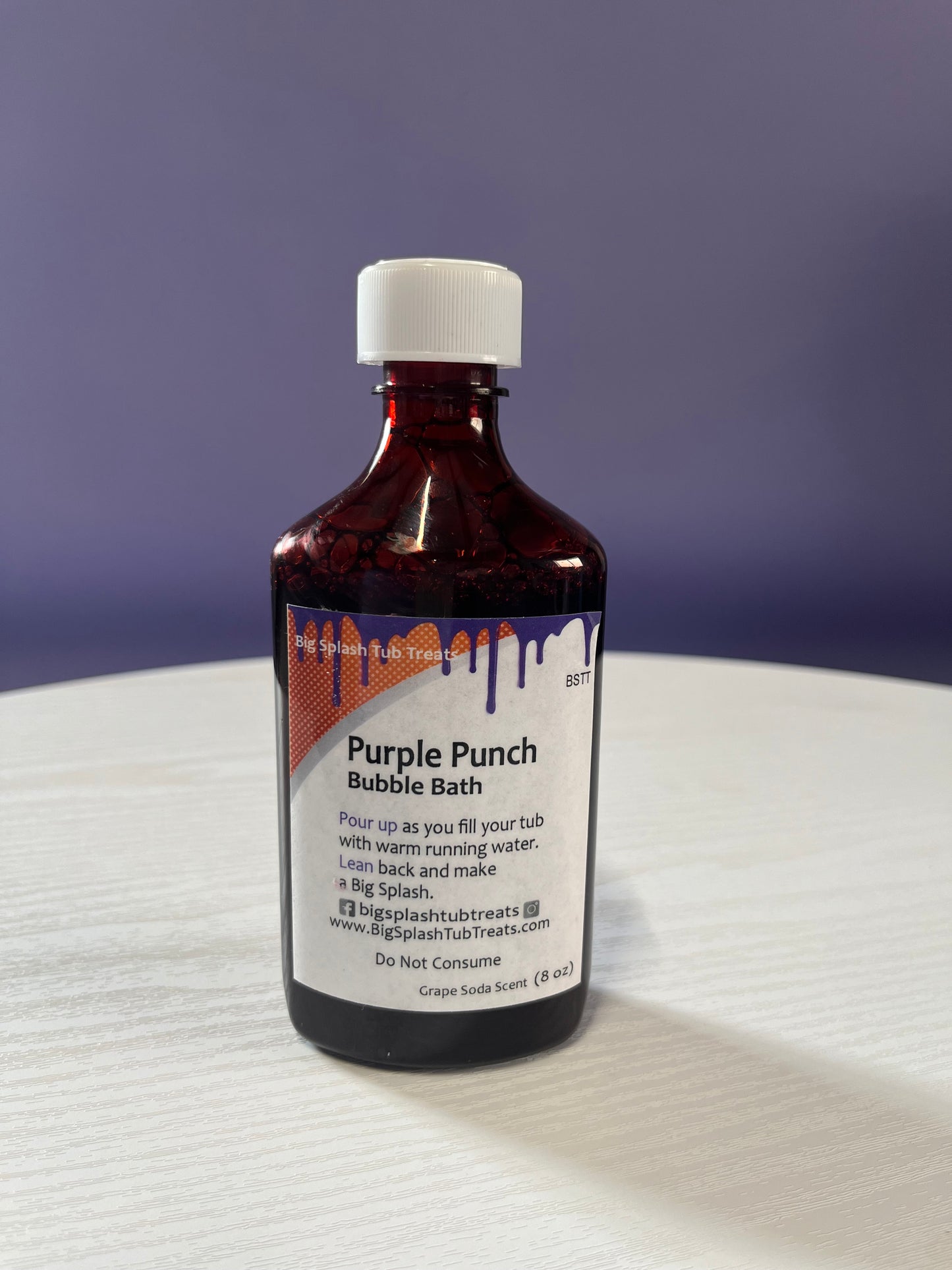 Purple punch bubble bath