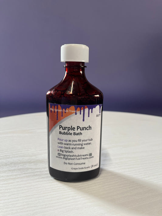 Purple punch bubble bath